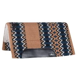 Classic Equine SensorFlex Wool Top 34 X 38 Saddle Pad Sand/Navy