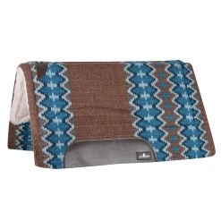 Classic Equine SensorFlex Wool Top 32 X 34 Saddle Pad Brown/Navy
