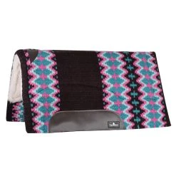 Classic Equine SensorFlex Wool Top 32 X 34 Saddle Pad Chocolate/Teal