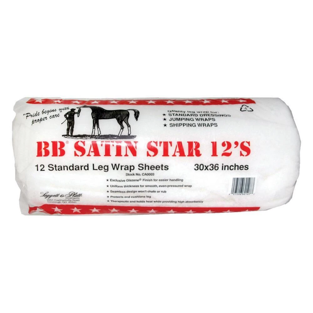 Bb Satin Star Cotton Sheets (12 Per Roll)