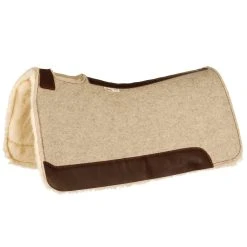 5 Star Equine Products Supplies Inc. 5 The Roper 3/4 Natural Fleece Bottom Felt Saddle Pad