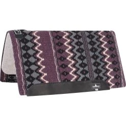 Classic Equine Classic Wool Top 32 X 34 Saddle Pad Aubergine/Charcoal
