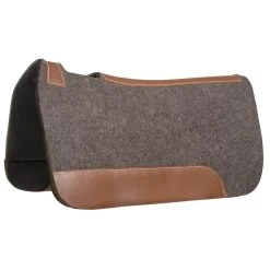 Mustang Contoured Pressed Wool Pad W/PVC Bottom