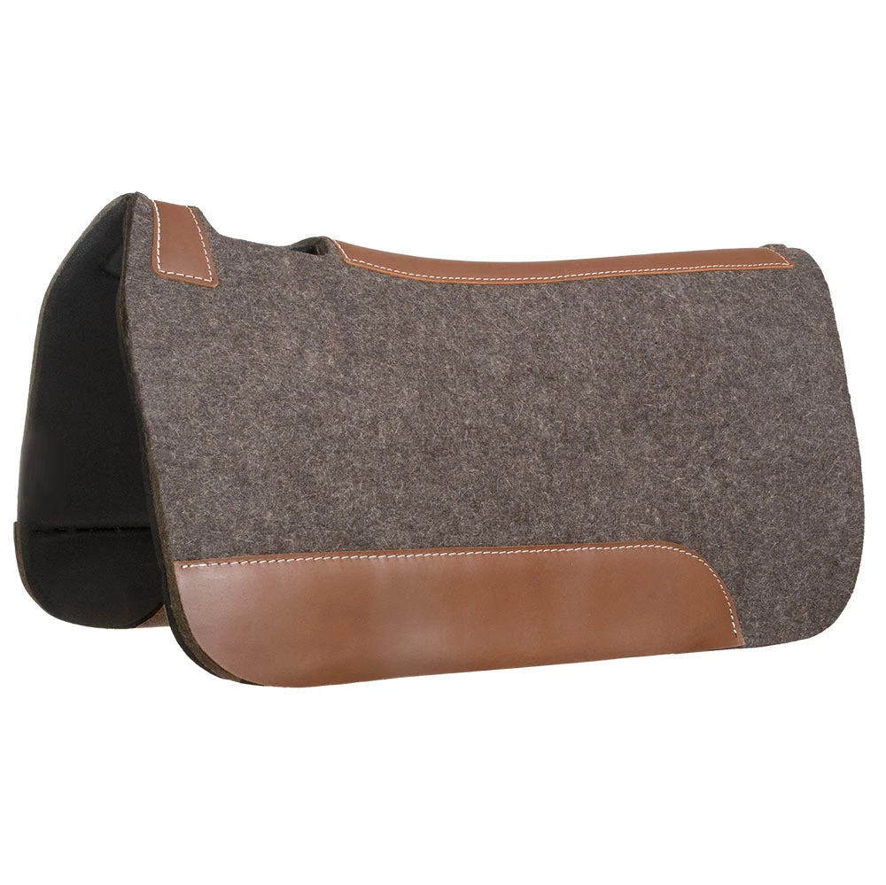 Mustang Contoured Pressed Wool Pad W/PVC Bottom