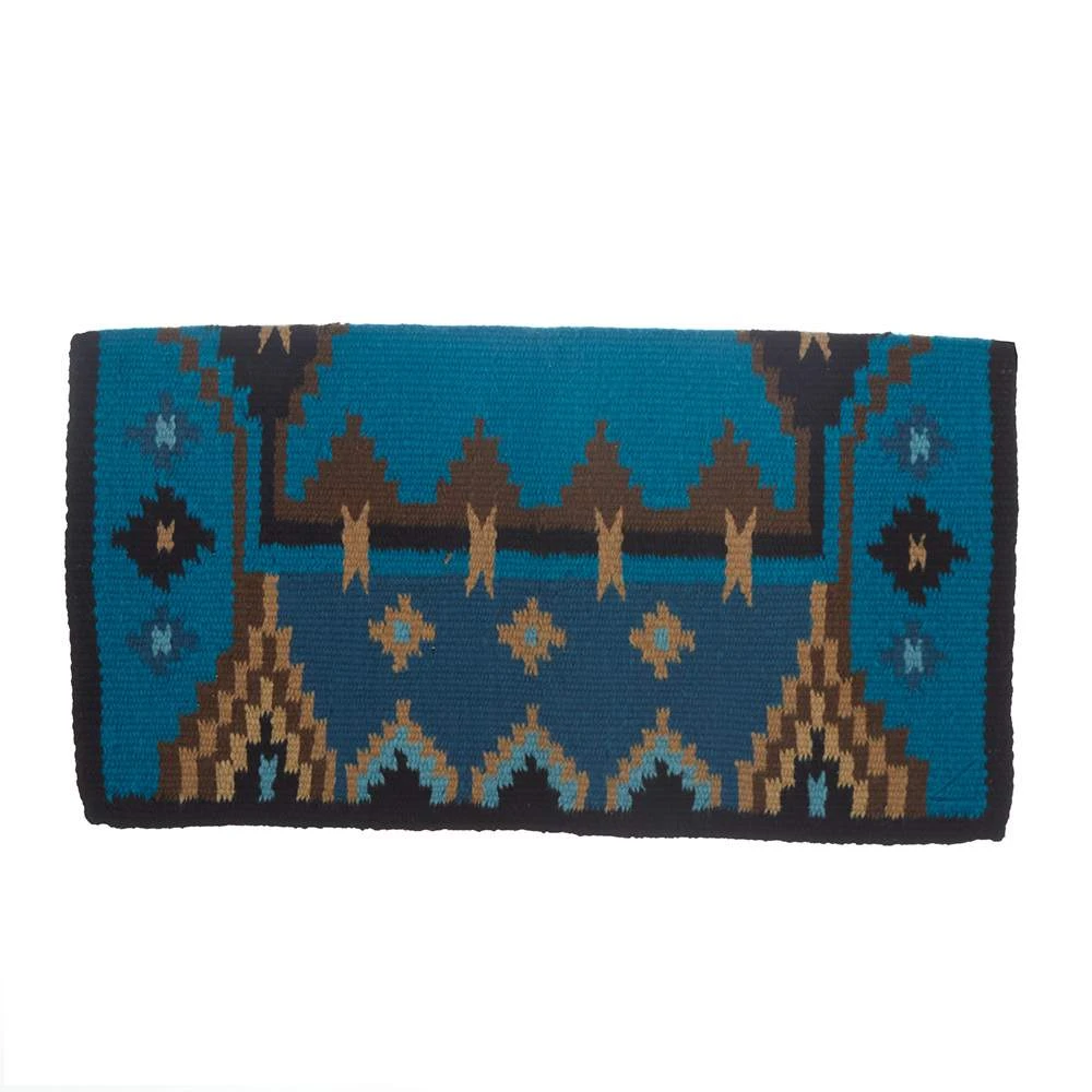 NRS Enchanted Pines Turquoise Wool Saddle Blanket