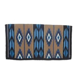 Mayatex Flying Eagle Blue Wool Saddle Blanket