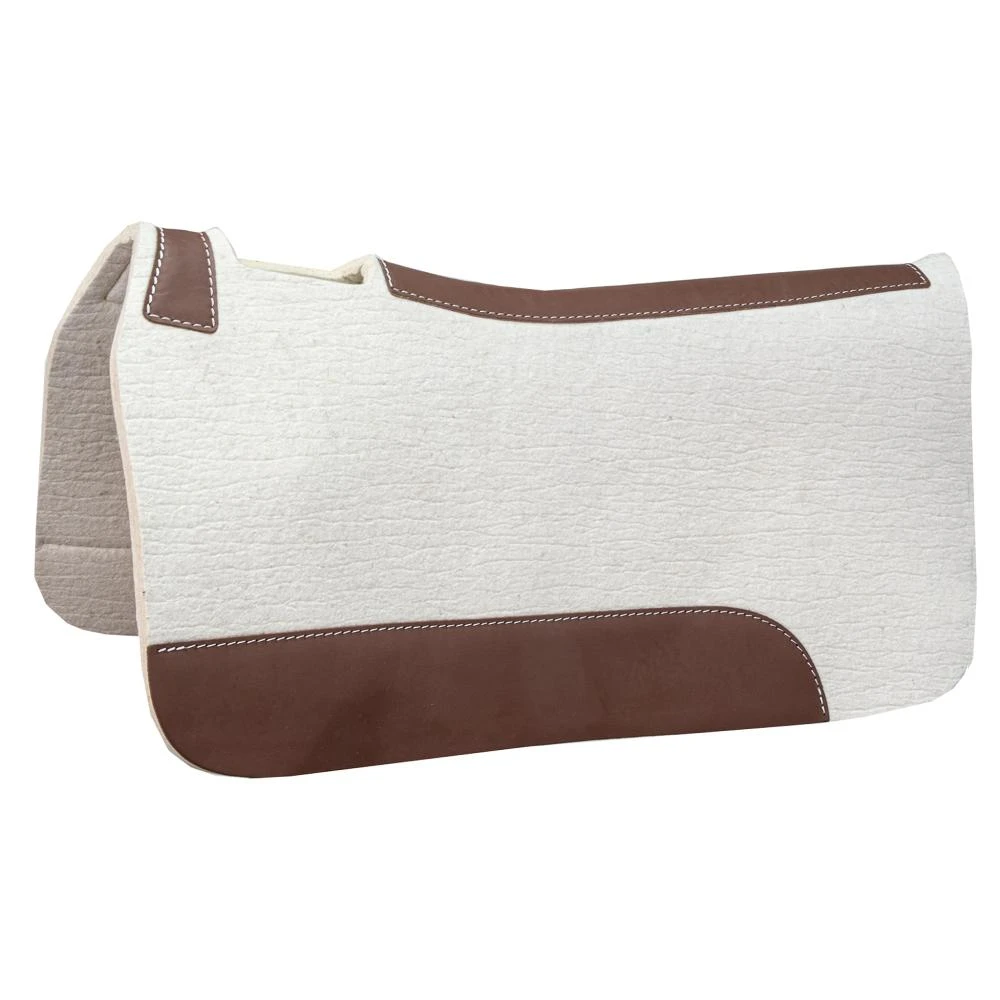 Mustang Blue Horse Wool Felt 1/2 Inch Horse Saddle Pad