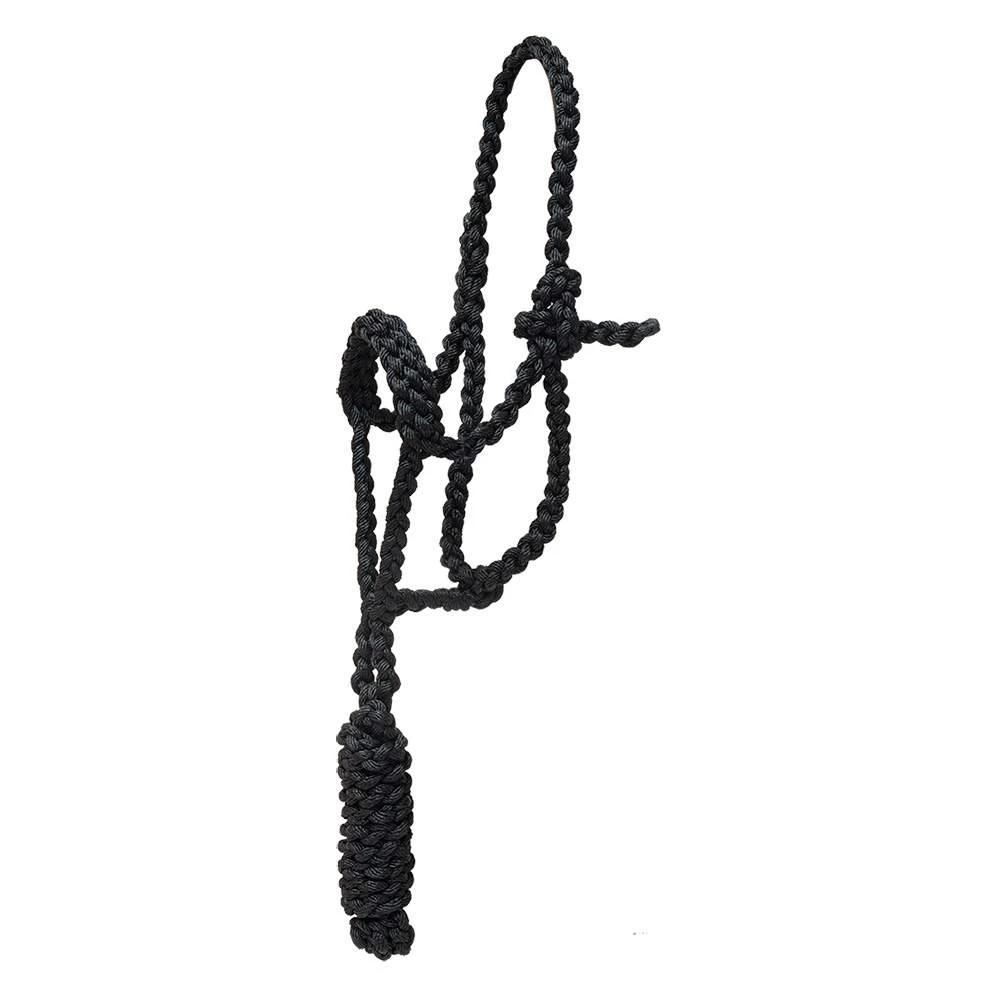 Mustang Pony Flat Braided Noseband Halter W/7ft Lead - Image 2
