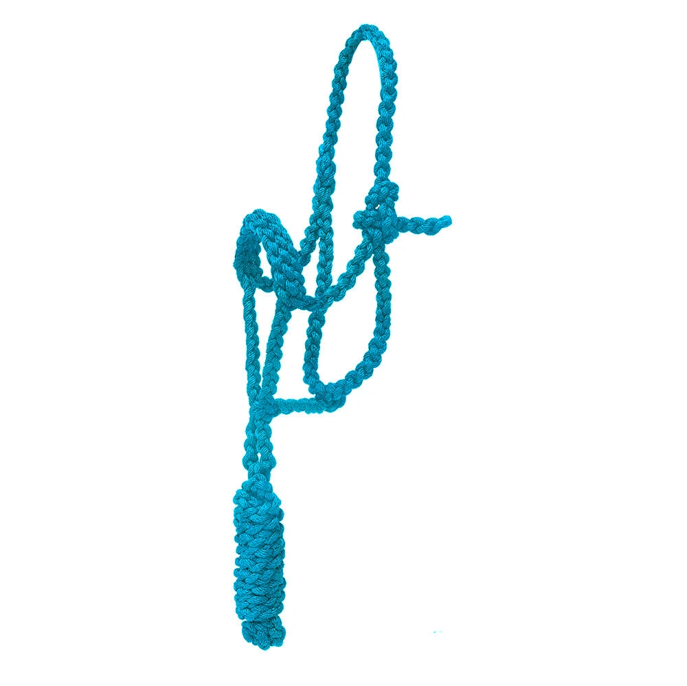 Mustang Pony Flat Braided Noseband Halter W/7ft Lead - Image 3