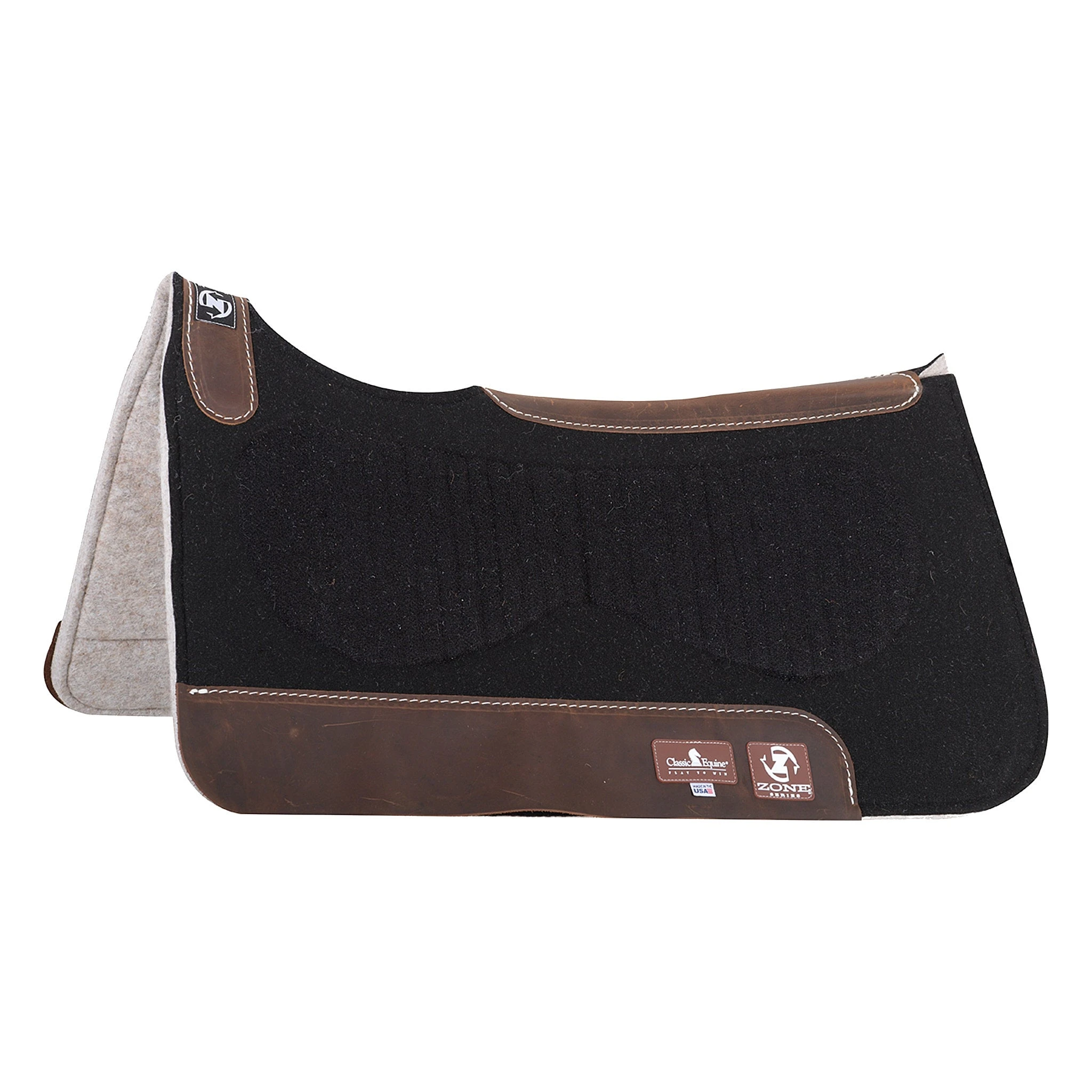 Classic Zone Felt Top Saddle Pad With Felt Bottom 28x30