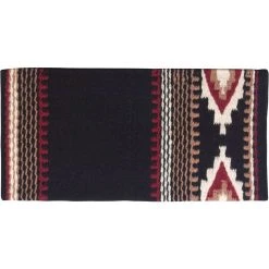 Mayatex New Zealand Cowtown Wool Saddle Blanket Black/Red/White