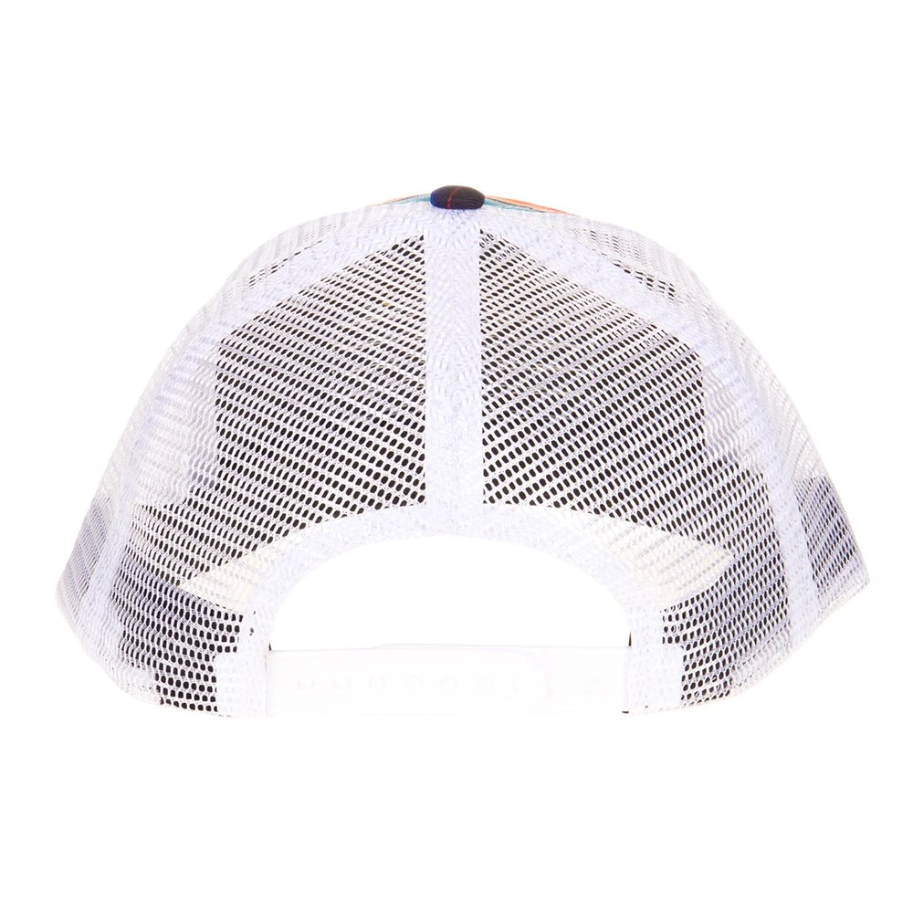 Best Ever Pads Saddle Serape Print Leather Logo Patch Mesh Back Trucker Cap - Image 4