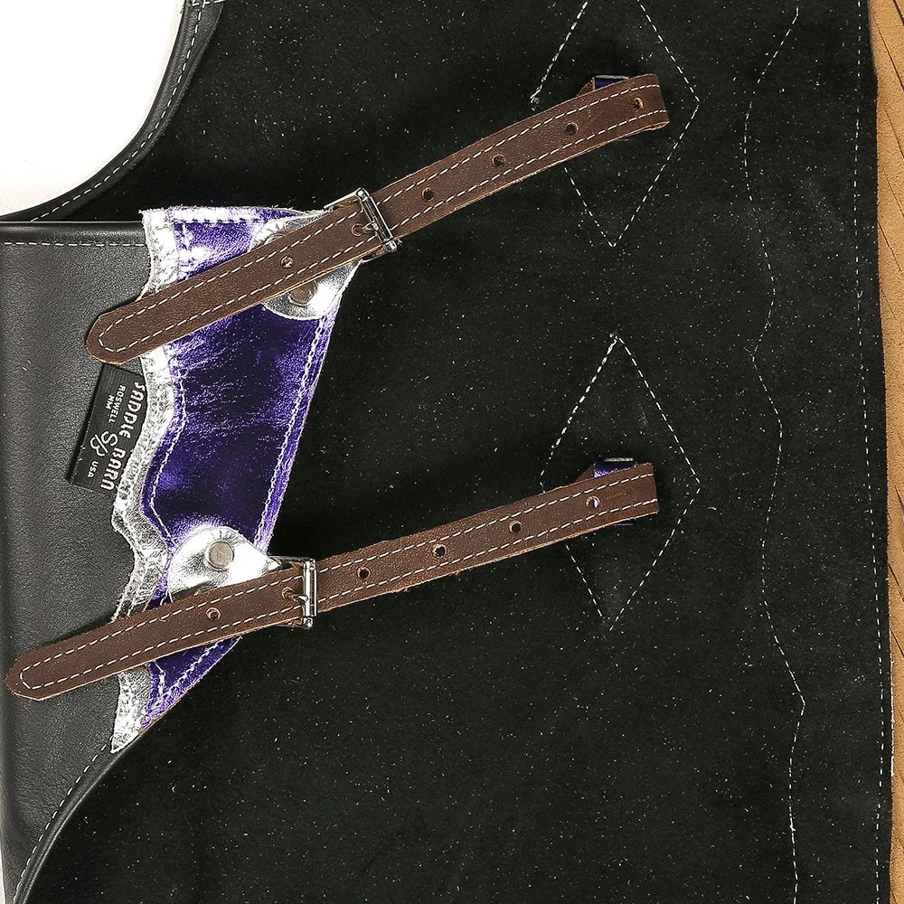 Saddle Barn Tack Youth Contender Pro Rodeo Chaps - Image 2